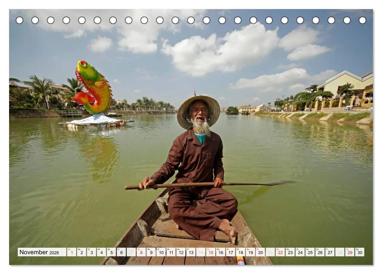 Bild: 9783516180930 | Vietnam (Tischkalender 2026 DIN A5 quer), CALVENDO Monatskalender