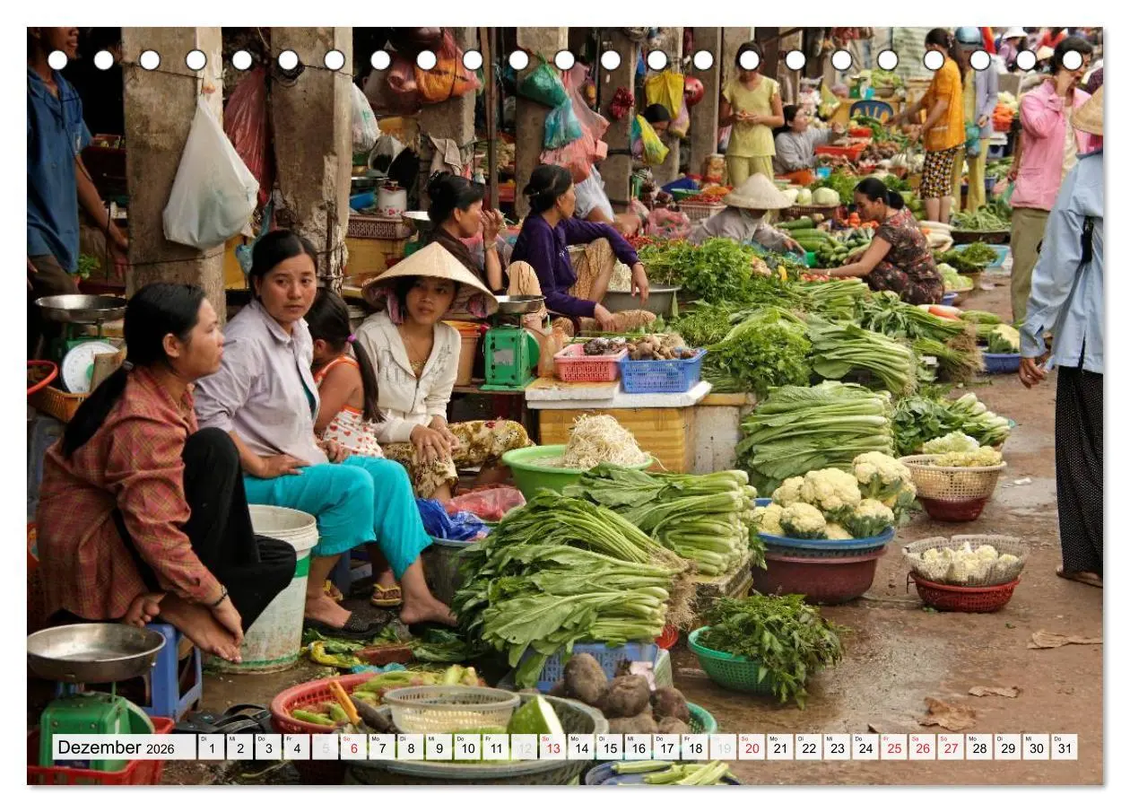 Bild: 9783516180930 | Vietnam (Tischkalender 2026 DIN A5 quer), CALVENDO Monatskalender