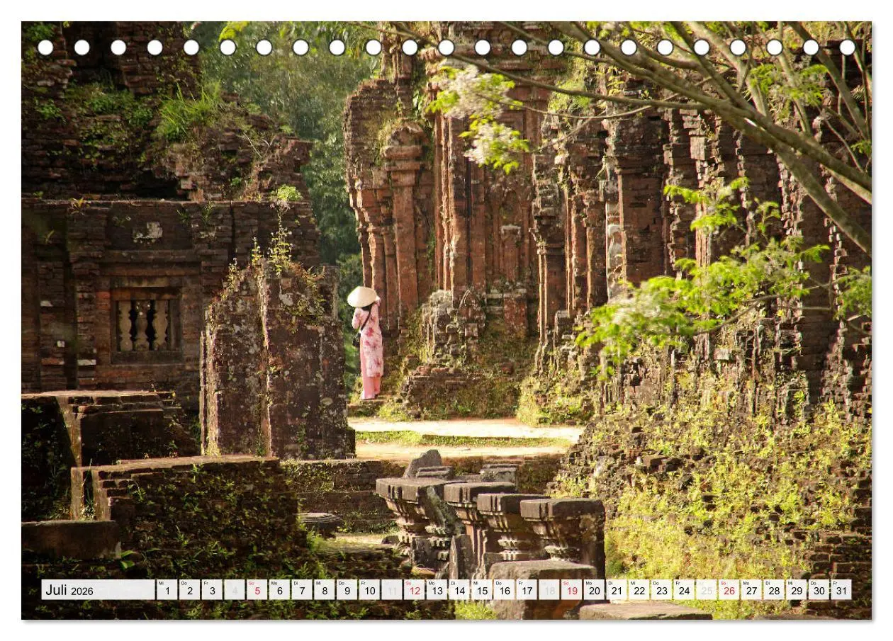 Bild: 9783516180930 | Vietnam (Tischkalender 2026 DIN A5 quer), CALVENDO Monatskalender