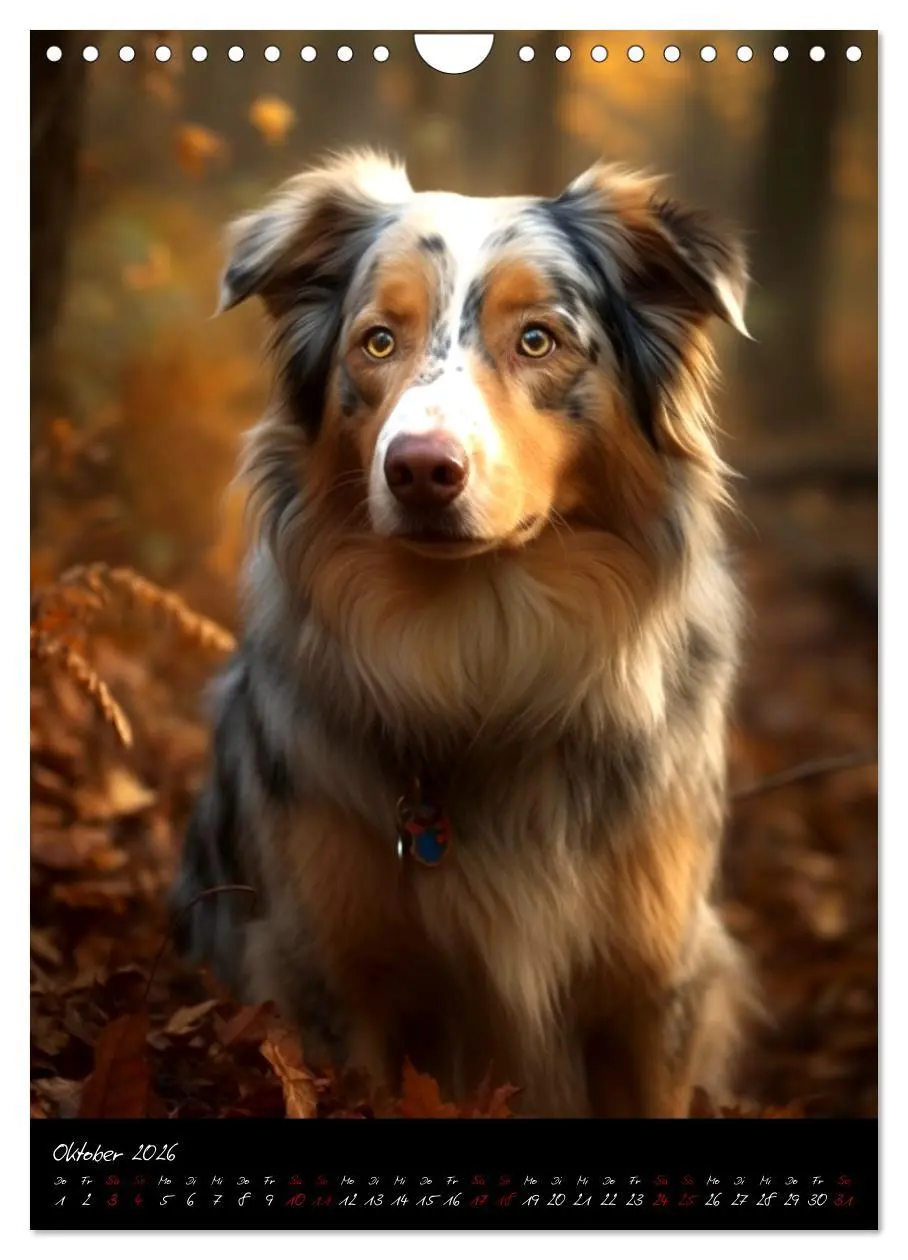 Bild: 9783516320930 | Australian Shepherd (Wandkalender 2026 DIN A4 hoch), CALVENDO...