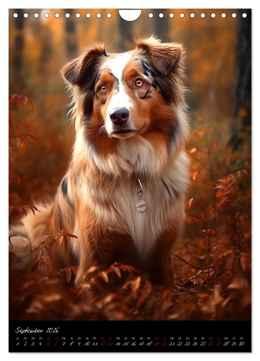 Bild: 9783516320930 | Australian Shepherd (Wandkalender 2026 DIN A4 hoch), CALVENDO...