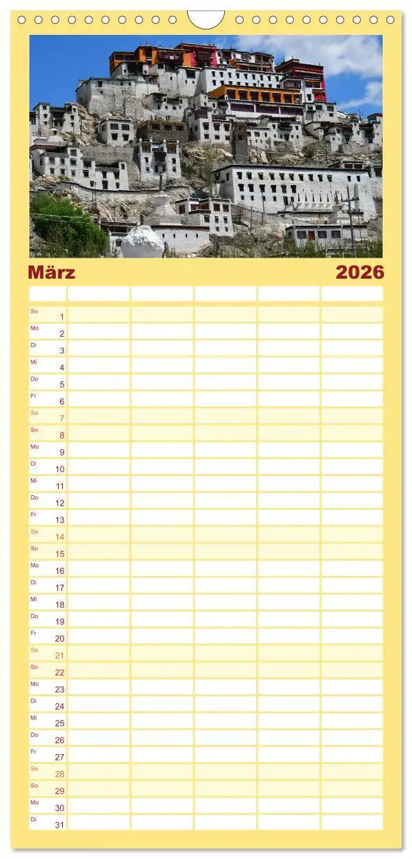 Bild: 9783516490930 | Familienplaner 2026 - Ladakh - Zanskar mit 5 Spalten (Wandkalender,...