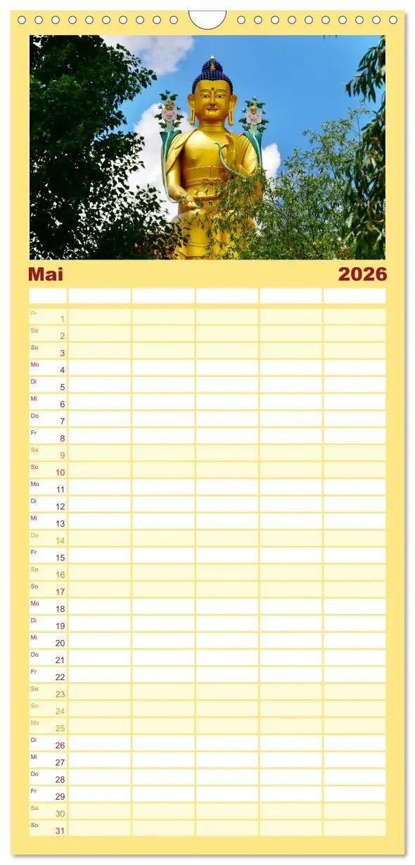 Bild: 9783516490930 | Familienplaner 2026 - Ladakh - Zanskar mit 5 Spalten (Wandkalender,...