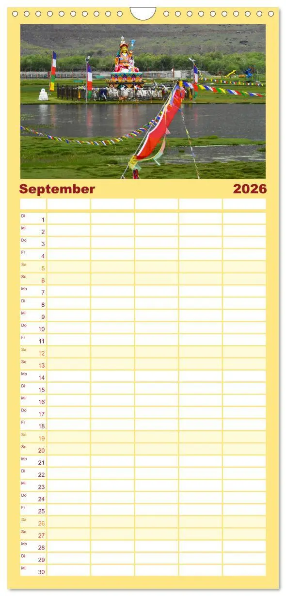 Bild: 9783516490930 | Familienplaner 2026 - Ladakh - Zanskar mit 5 Spalten (Wandkalender,...