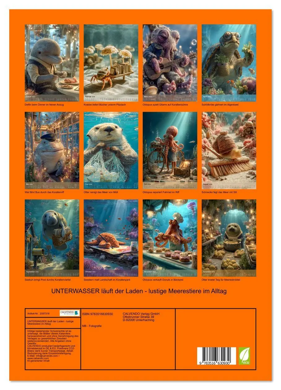 Bild: 9783516630930 | UNTERWASSER läuft der Laden - lustige Meerestiere im Alltag...