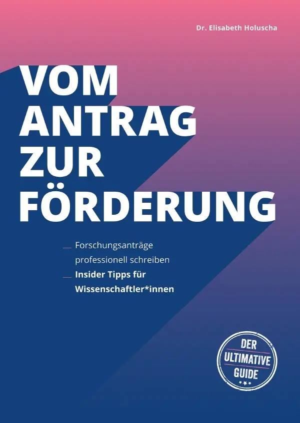 Cover: 9783818750930 | Vom Antrag zur Förderung | Elisabeth Holuscha | Taschenbuch | 88 S.