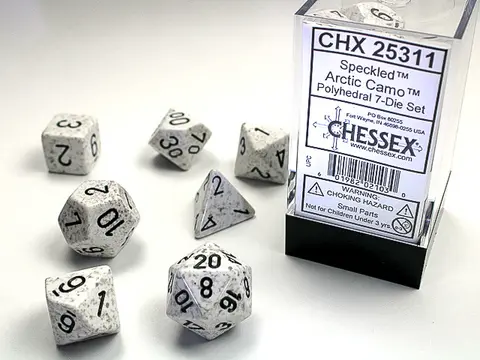Cover: 601982021030 | Speckled® Polyhedral Arctic Camo™ 7-Die Set | deutsch | Chessex