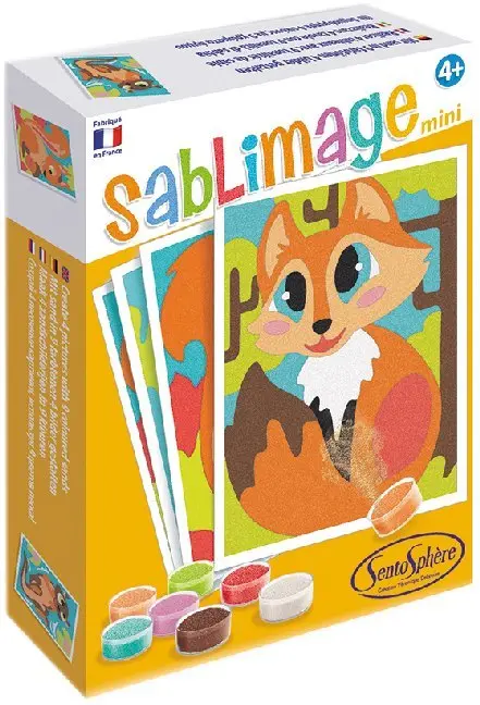 Cover: 3373910081030 | Sandbilder Mini Waldtiere | Kit (Bastelset) | In Kartonage | 3908103