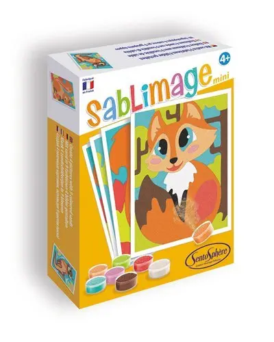 Bild: 3373910081030 | Sandbilder Mini Waldtiere | Kit (Bastelset) | In Kartonage | 3908103