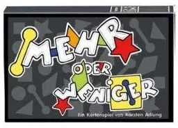 Cover: 4013754081030 | Mehr oder weniger | Karsten Adlung | Spiel | Deutsch | 2008