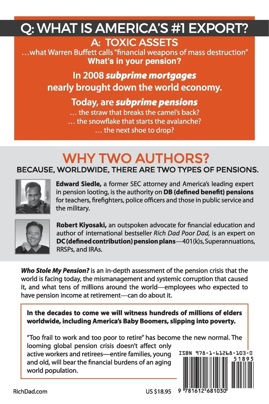 Rückseite: 9781612681030 | Who Stole My Pension? | How You Can Stop the Looting | Taschenbuch