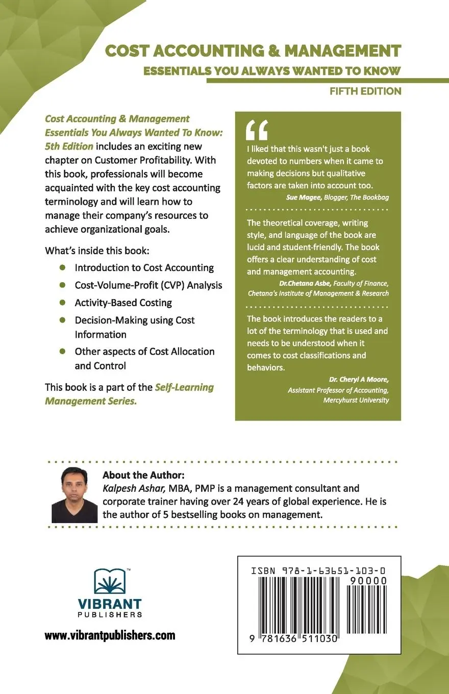 Rückseite: 9781636511030 | Cost Accounting and Management Essentials You Always Wanted To Know