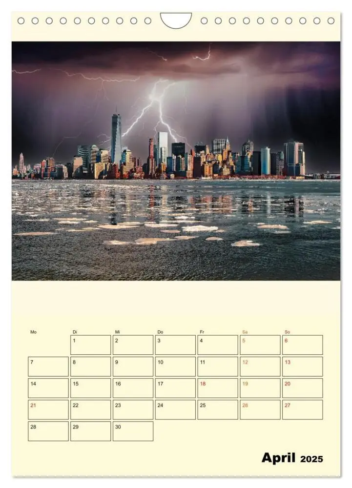 Bild: 9783435891030 | Metropolen im Gewitter (Wandkalender 2025 DIN A4 hoch), CALVENDO...