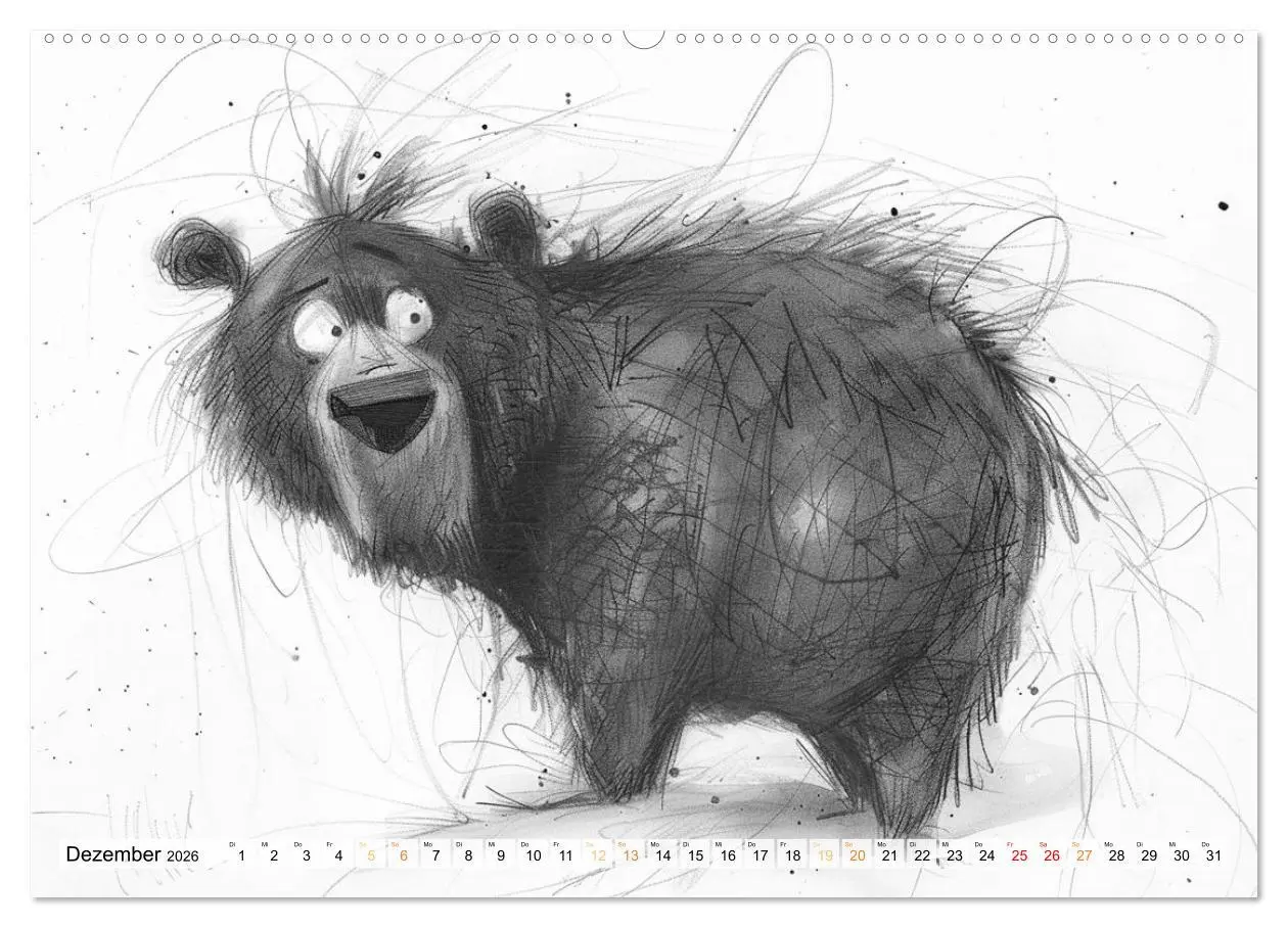 Bild: 9783457361030 | Tierisches Tohuwabohu (Wandkalender 2026 DIN A2 quer), CALVENDO...