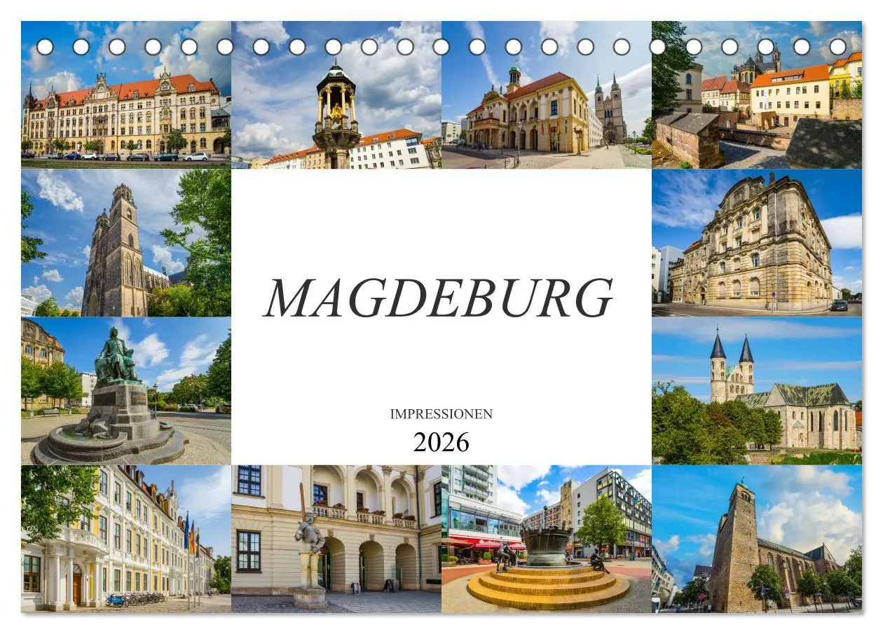 Cover: 9783457811030 | Magdeburg Impressionen (Tischkalender 2026 DIN A5 quer), CALVENDO...