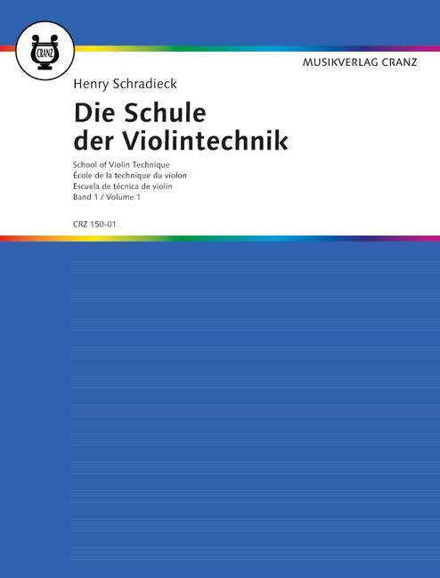 Cover: 9783920201030 | Die Schule der Violintechnik. Bd.1 | Neuausgabe. Band 1. Violine.