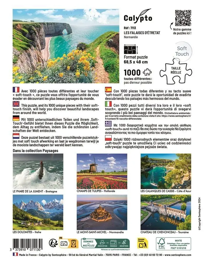 Bild: 3373910071130 | CALYPTO - Normandie 1000 Teile | Spiel | Karton | 3907113 | Deutsch