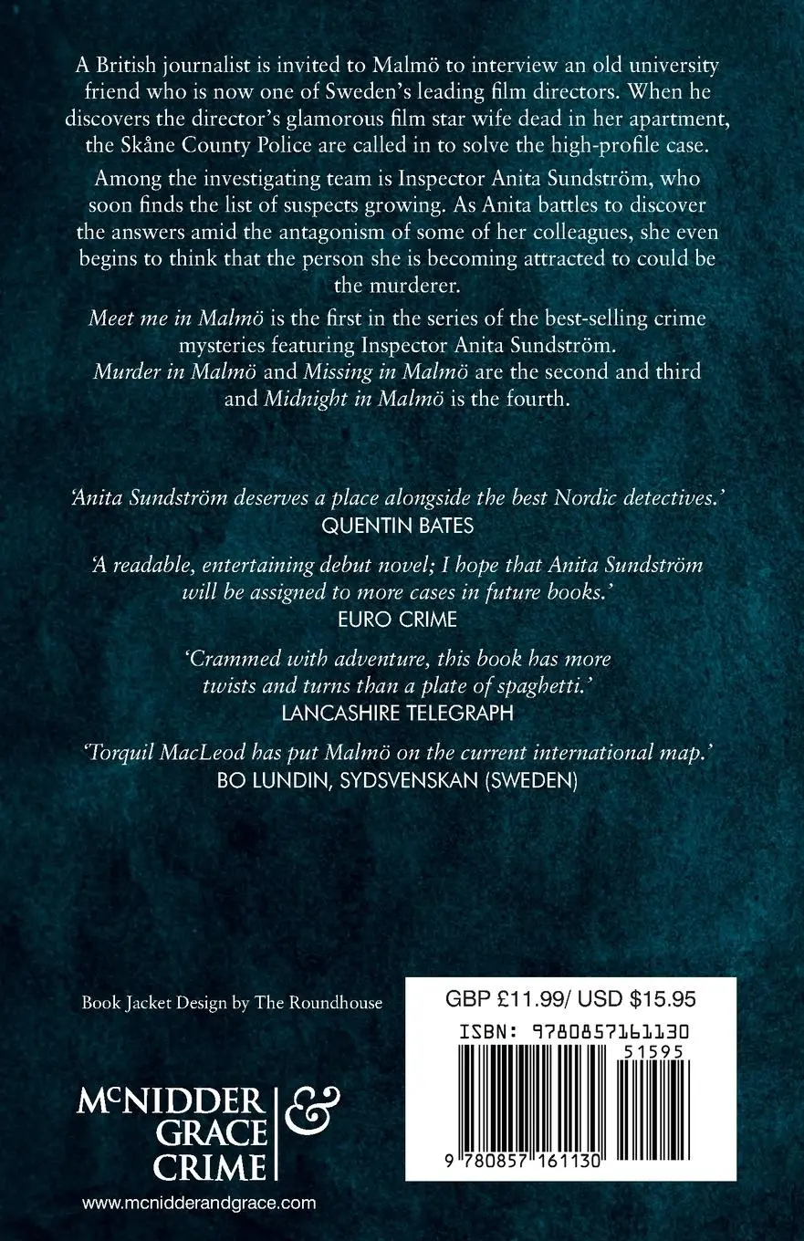 Rückseite: 9780857161130 | Meet Me in Malmo | The First Inspector Anita Sundstrom Mystery | Buch