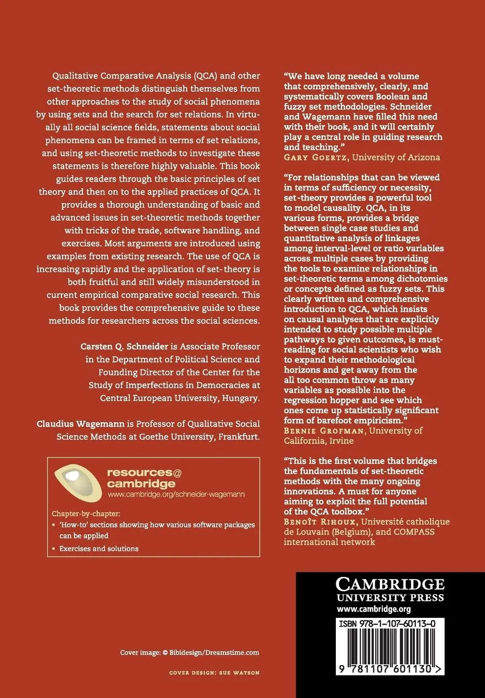 Rückseite: 9781107601130 | Set-Theoretic Methods for the Social Sciences | Schneider (u. a.)