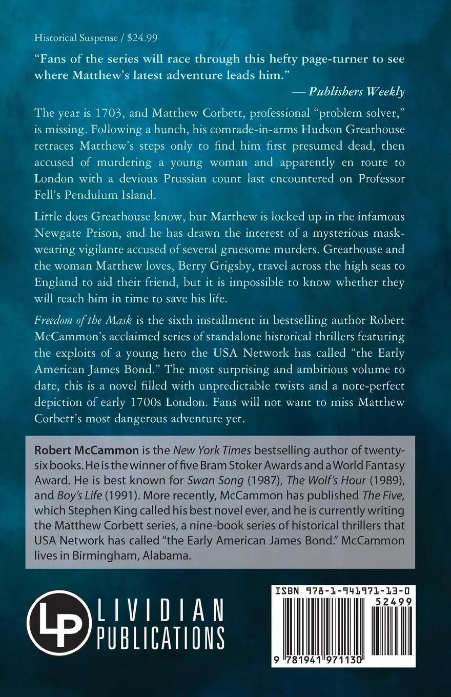 Rückseite: 9781941971130 | Freedom of the Mask | Robert McCammon | Taschenbuch | Englisch | 2022