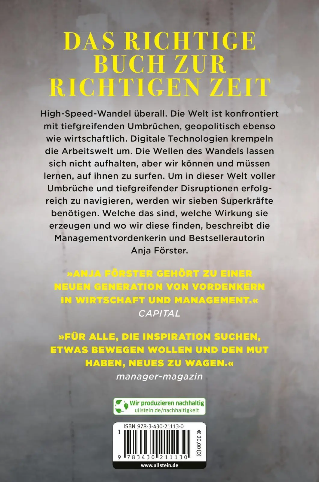 Rückseite: 9783430211130 | 7 Superkräfte | Anja Förster | Taschenbuch | 208 S. | Deutsch | 2024