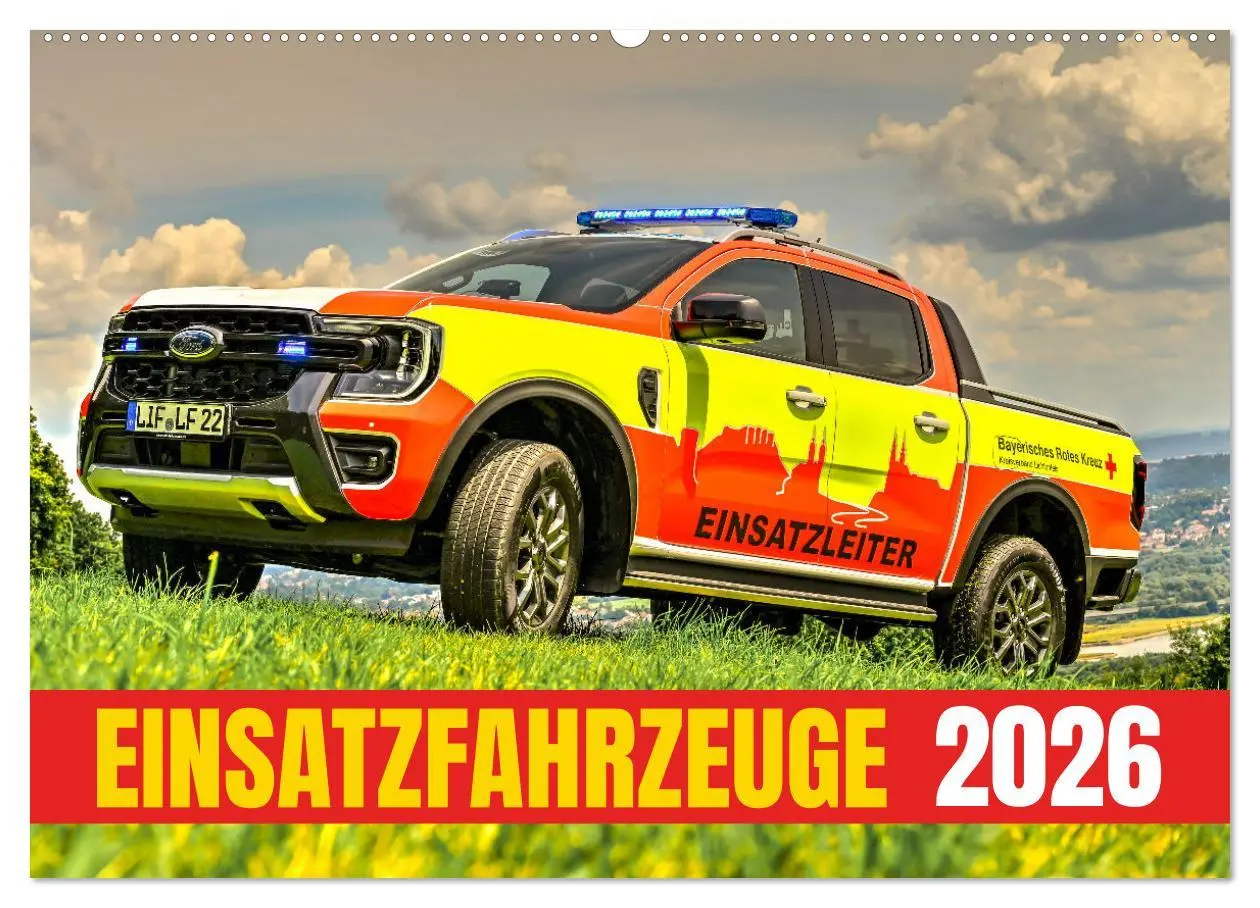 Cover: 9783457801130 | Einsatzfahrzeuge 112 (Wandkalender 2026 DIN A2 quer), CALVENDO...