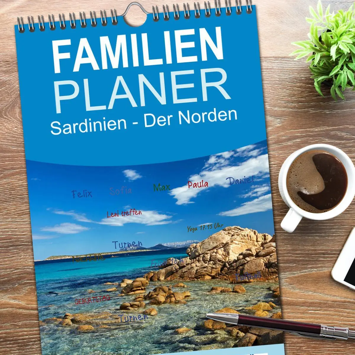 Bild: 9783516511130 | Familienplaner 2026 - Sardinien - Der Norden mit 5 Spalten...