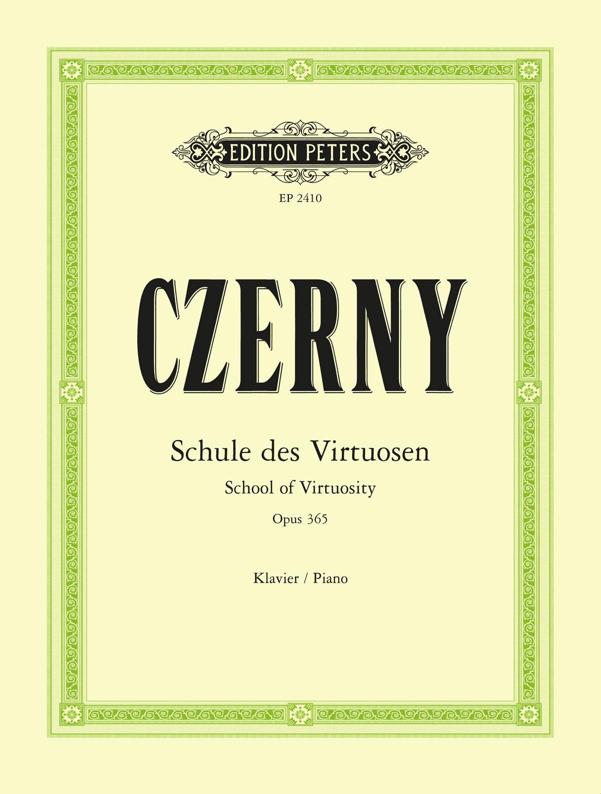 Cover: 9790014011130 | School of Virtuosity Op. 365 for Piano | 60 Exercises | Carl Czerny