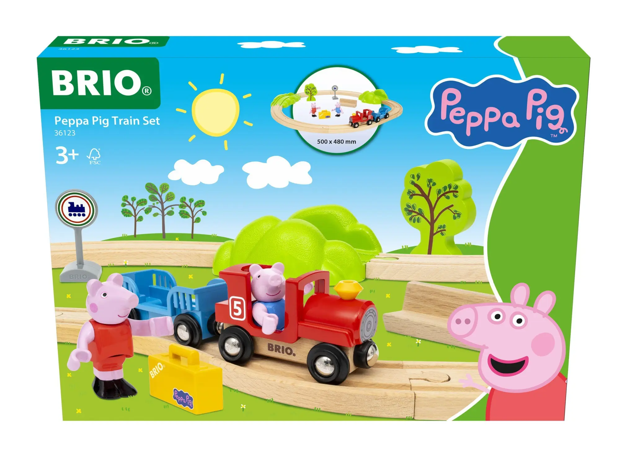 Cover: 7312350361230 | Peppa Wutz Eisenbahn-Set / Eisenbahnset für Kinder ab 3 Jahren | Spiel