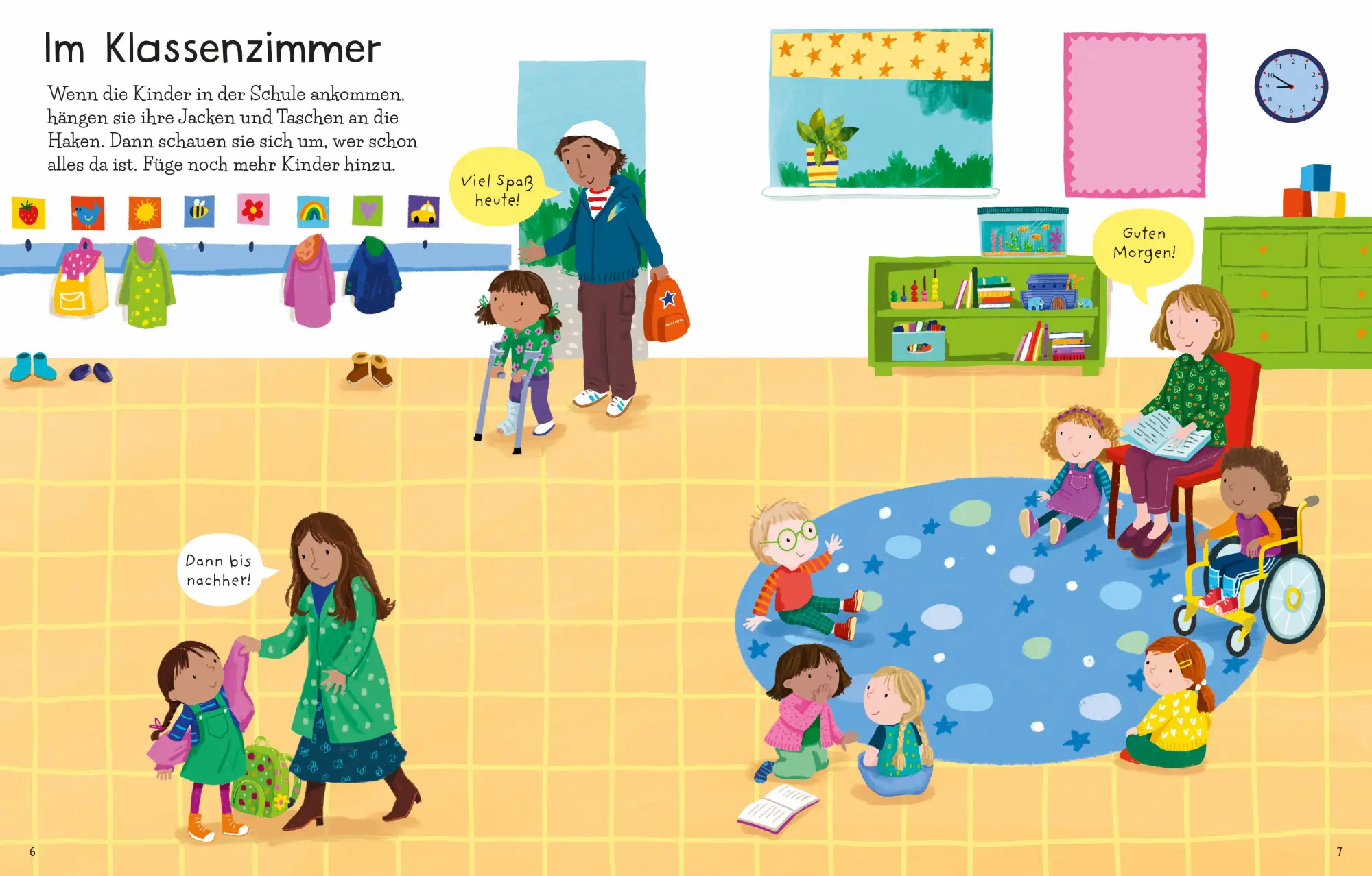 Bild: 9781035701230 | Mein erstes Stickerbuch: Ein Tag in der Schule | Bathie | Taschenbuch