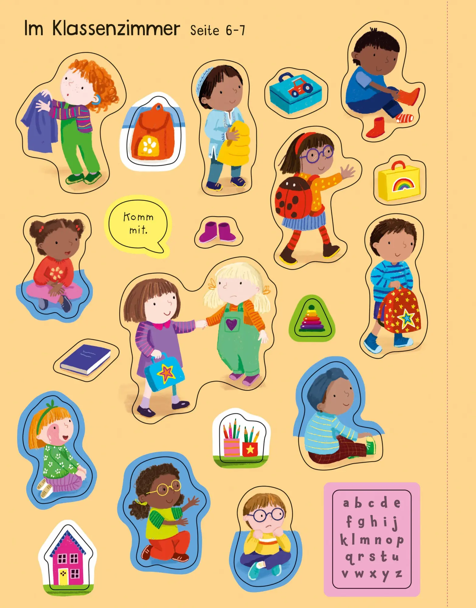 Bild: 9781035701230 | Mein erstes Stickerbuch: Ein Tag in der Schule | Bathie | Taschenbuch