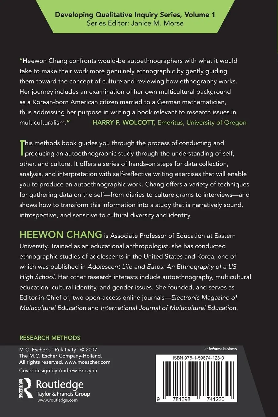 Rückseite: 9781598741230 | Autoethnography as Method | Heewon Chang | Taschenbuch | Englisch