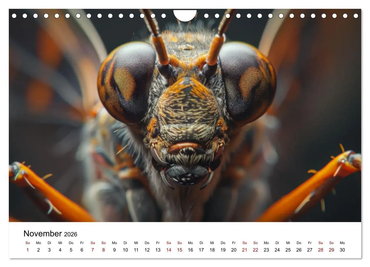 Bild: 9783457341230 | Insekten hautnah (Wandkalender 2026 DIN A4 quer), CALVENDO...