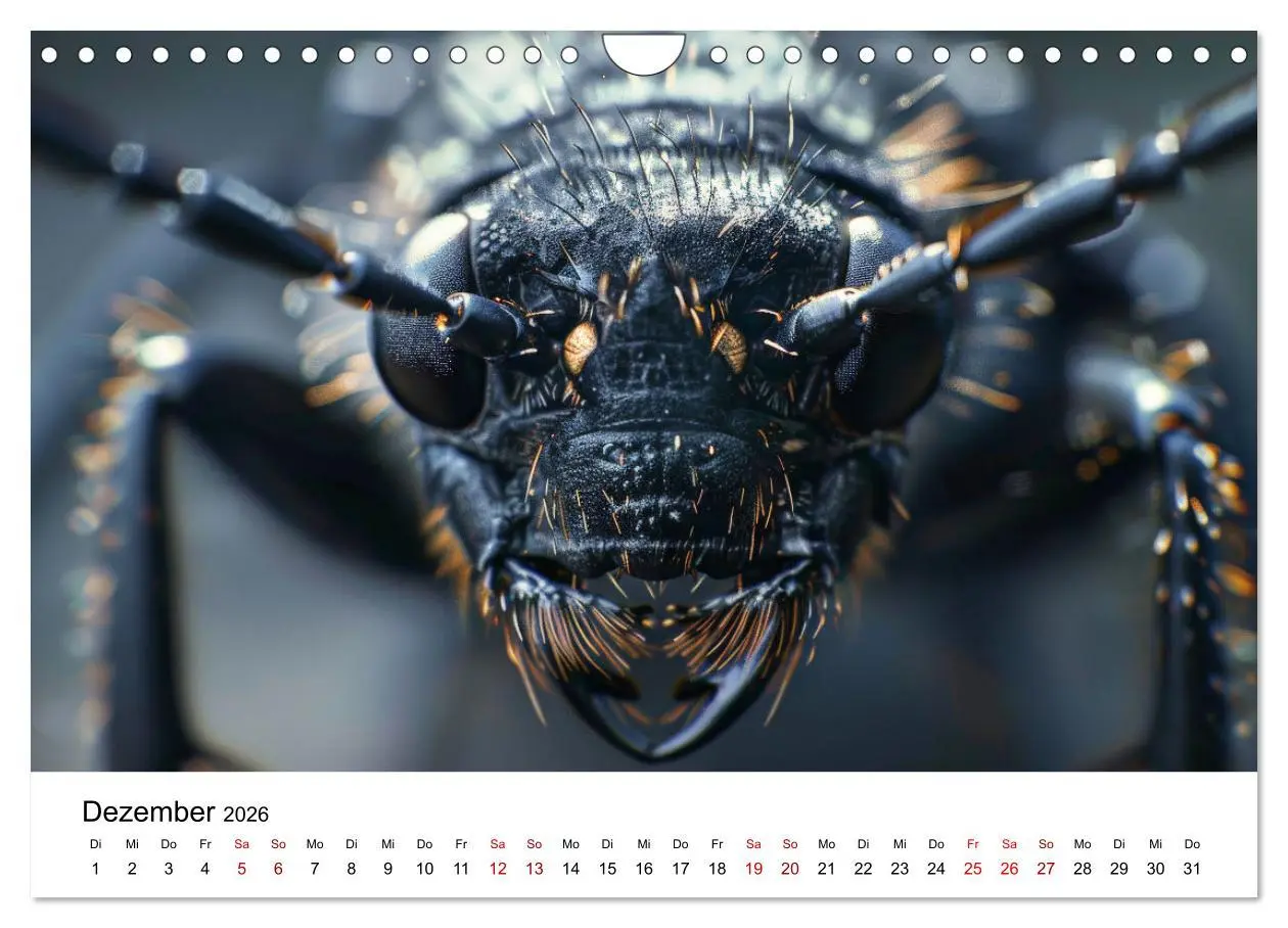 Bild: 9783457341230 | Insekten hautnah (Wandkalender 2026 DIN A4 quer), CALVENDO...