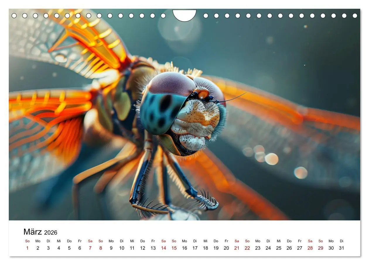 Bild: 9783457341230 | Insekten hautnah (Wandkalender 2026 DIN A4 quer), CALVENDO...