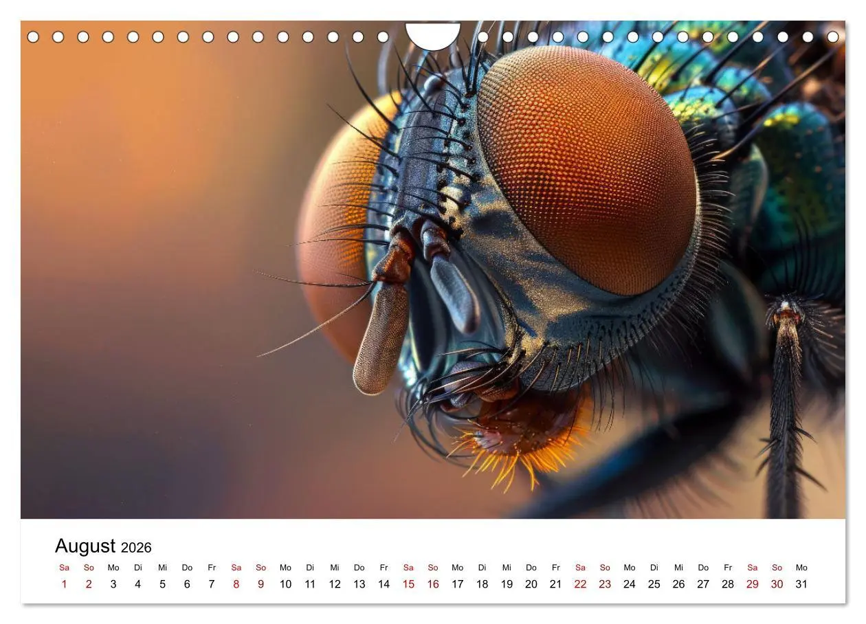 Bild: 9783457341230 | Insekten hautnah (Wandkalender 2026 DIN A4 quer), CALVENDO...