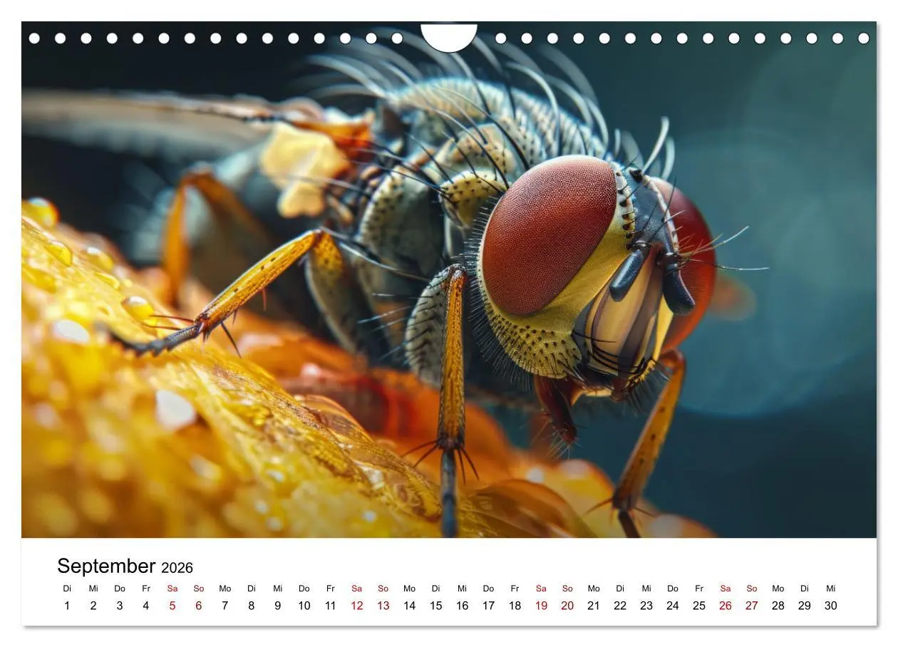 Bild: 9783457341230 | Insekten hautnah (Wandkalender 2026 DIN A4 quer), CALVENDO...