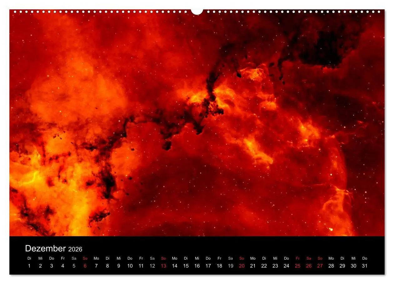Bild: 9783457961230 | Der Weltraum. Spektakuläre Gasnebel und Galaxien (Wandkalender 2026...