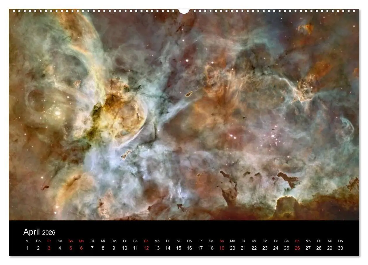 Bild: 9783457961230 | Der Weltraum. Spektakuläre Gasnebel und Galaxien (Wandkalender 2026...