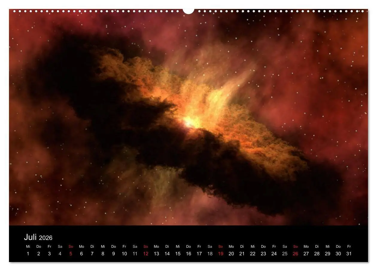 Bild: 9783457961230 | Der Weltraum. Spektakuläre Gasnebel und Galaxien (Wandkalender 2026...