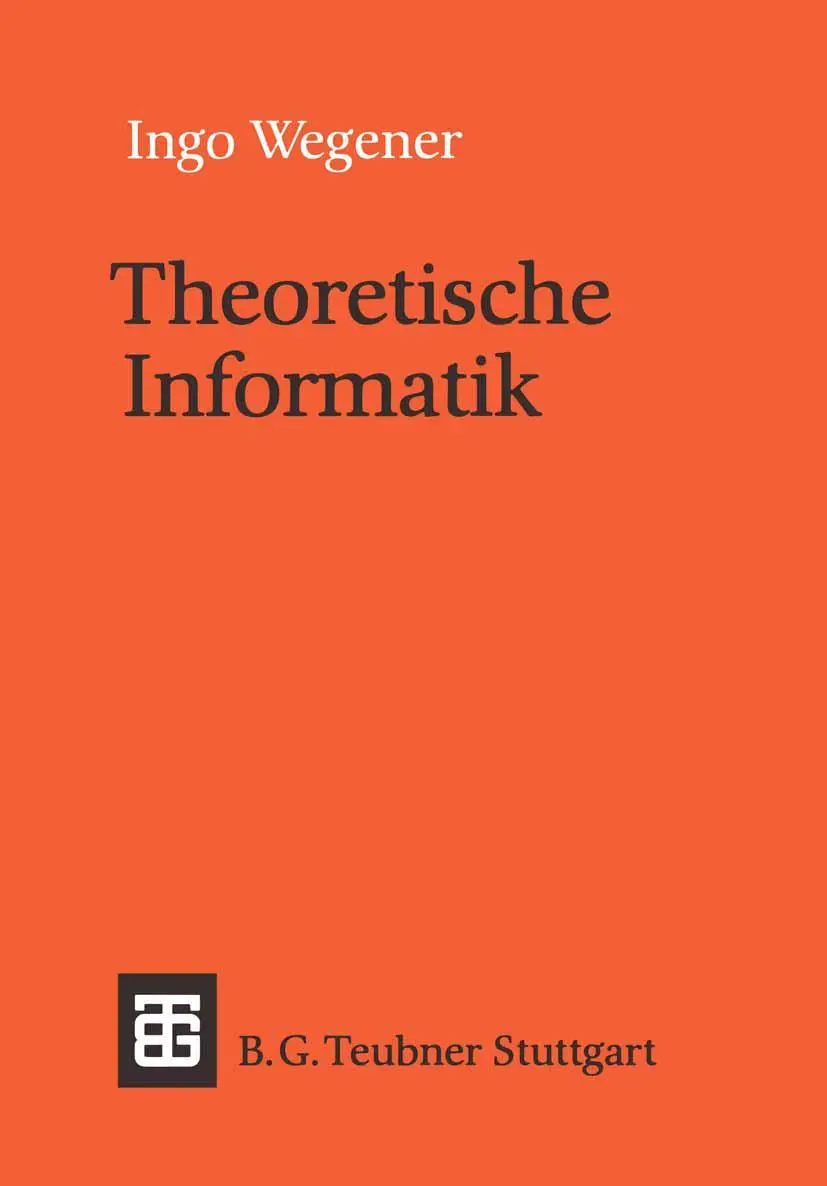 Cover: 9783519021230 | Theoretische Informatik | Eine algorithmenorientierte Einführung