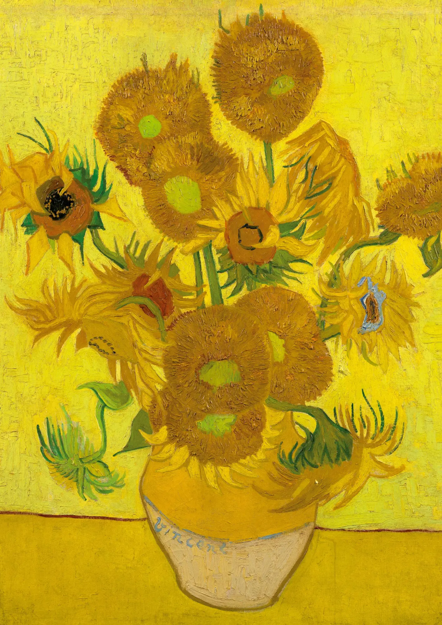 Cover: 9783753801230 | Notizbuch A4 blanko - Softcover Motiv Sonnenblumen Vincent van Gogh...