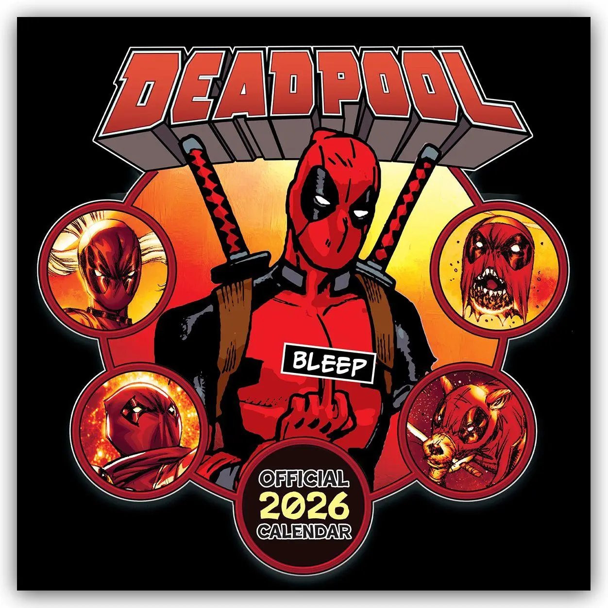 Cover: 9783803531230 | Deadpool - Offizieller Kalender 2026 | Danilo Promotion Ltd | Kalender