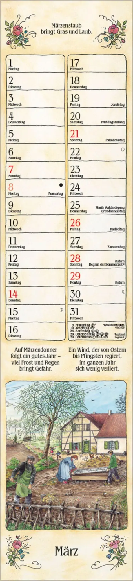 Bild: 9783819301230 | Bauernkalender Langplaner 2027 | Verlag Korsch | Kalender | 13 S.