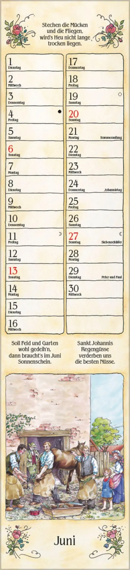 Bild: 9783819301230 | Bauernkalender Langplaner 2027 | Verlag Korsch | Kalender | 13 S.