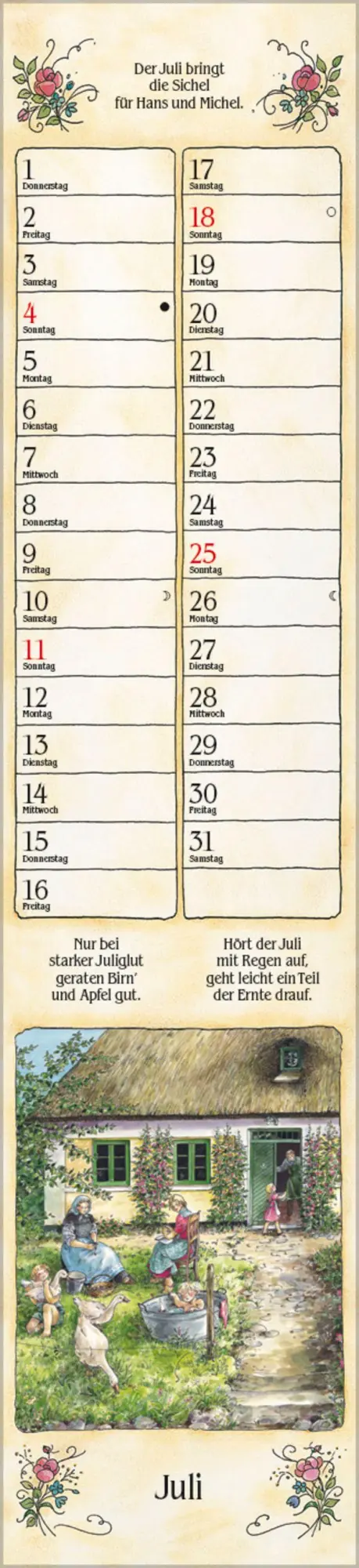 Bild: 9783819301230 | Bauernkalender Langplaner 2027 | Verlag Korsch | Kalender | 13 S.
