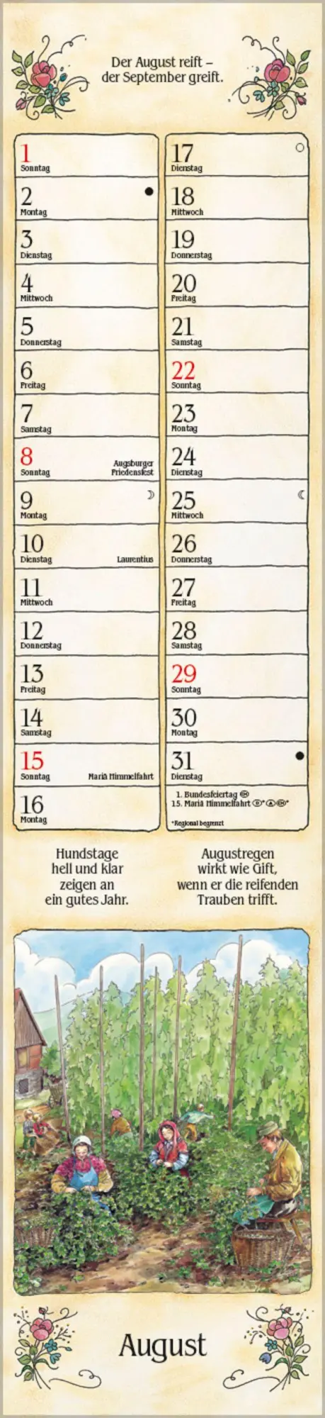 Bild: 9783819301230 | Bauernkalender Langplaner 2027 | Verlag Korsch | Kalender | 13 S.
