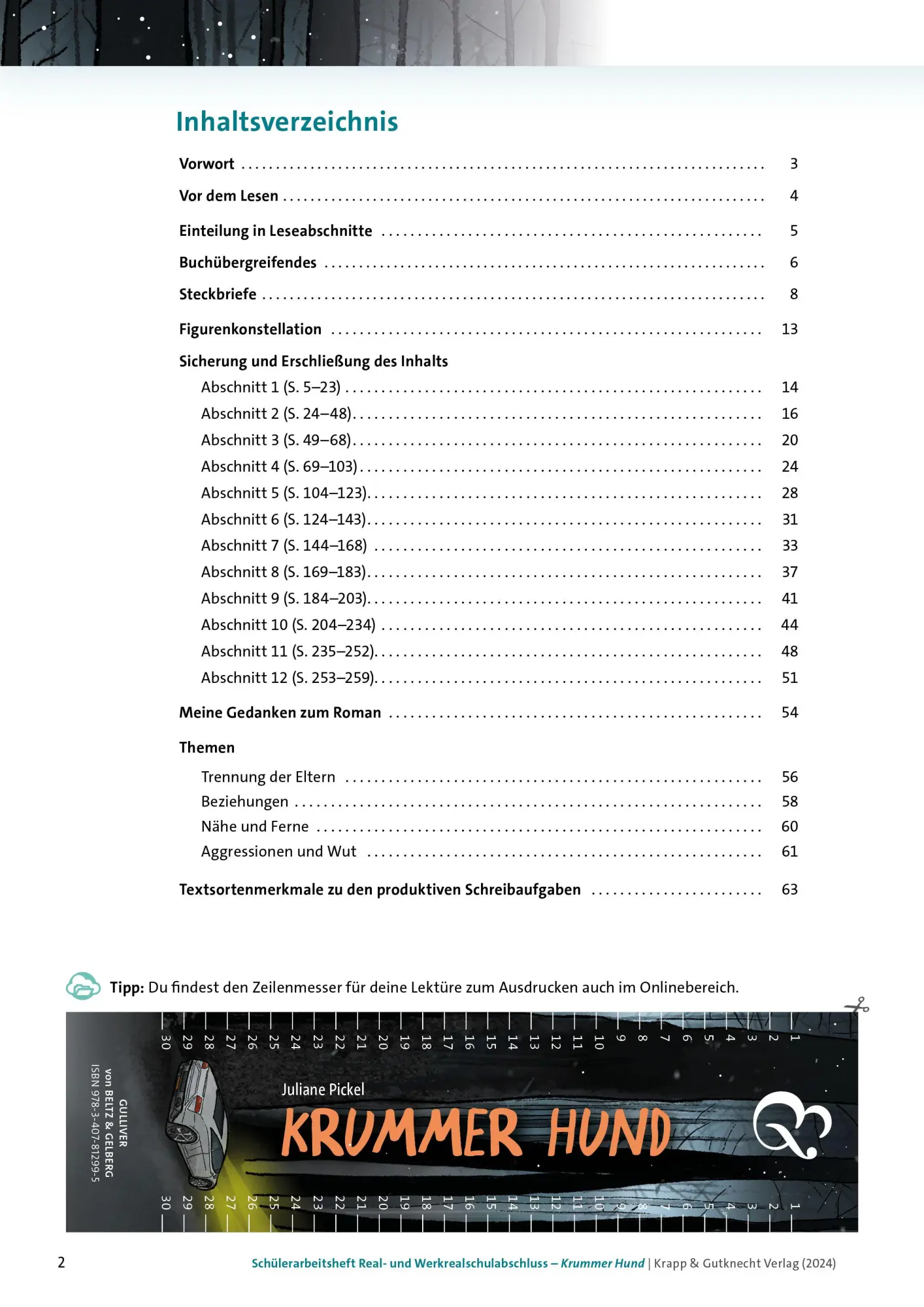 Bild: 9783963231230 | Krummer Hund - Juliane Pickel - Schülerarbeitsheft - Realschule und...