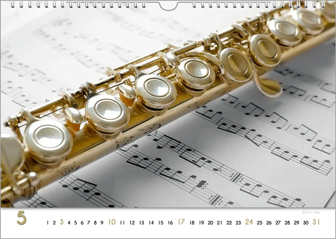 Bild: 9783969031230 | Blech-Instrumente - Musik-Kalender 2026, DIN A3 | Peter Bach Jr.