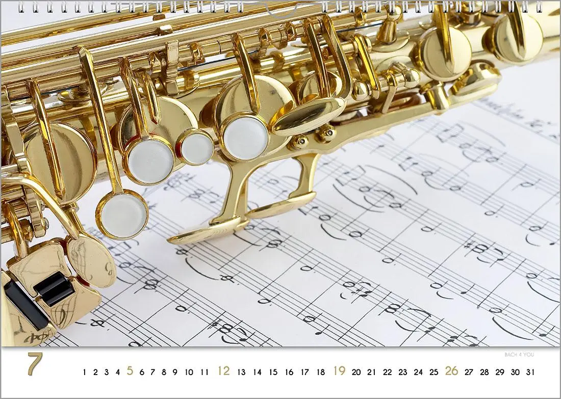 Bild: 9783969031230 | Blech-Instrumente - Musik-Kalender 2026, DIN A3 | Peter Bach Jr.